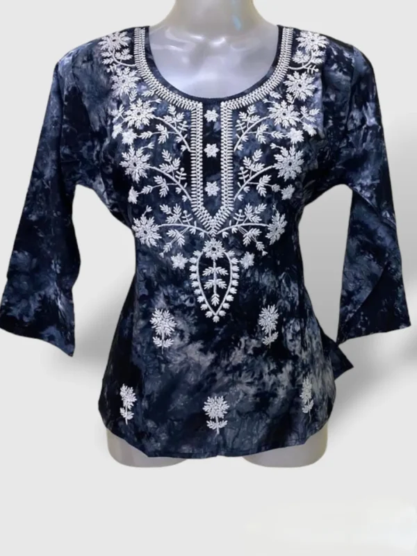 embroidered tunic tops