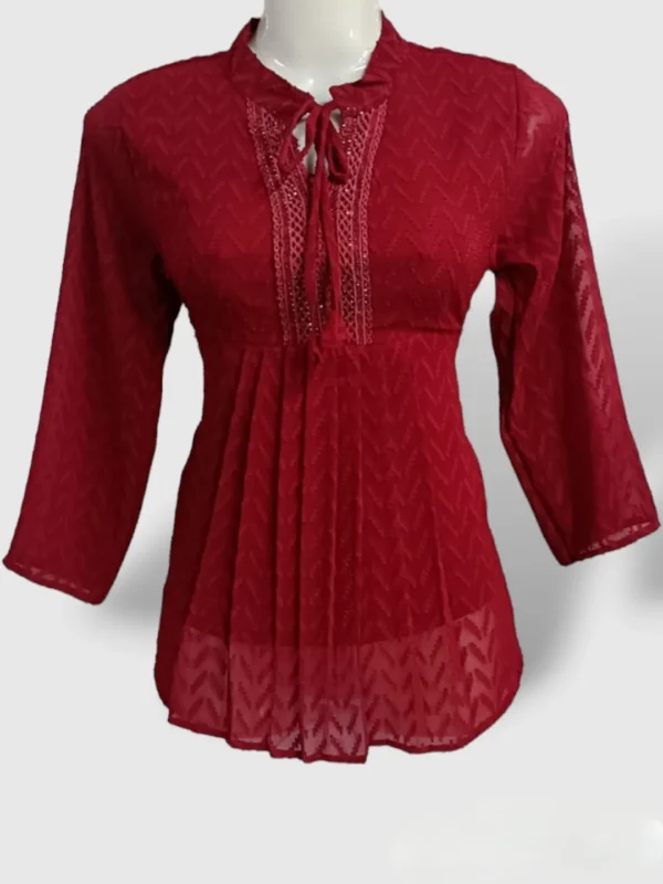 red tunic tops